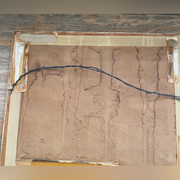 Boho Vintage Landscape Needlework framed - Picture 4 of 4